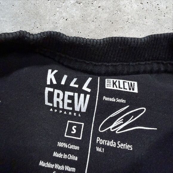 Kill Crew Inner Demons Tour Porrada Series Vol. 1 Black T-Shirt Size S Oversized - Picture 7 of 8